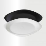 Flat Large Plate B-W