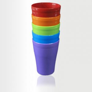 Large Cups 420ml Rainbow