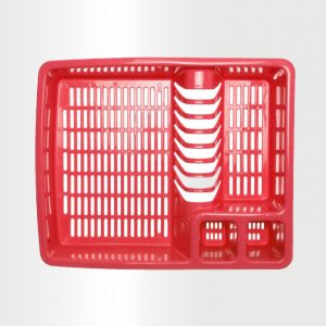Dish Drainer Tray Red