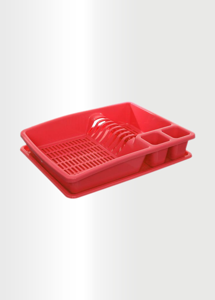 Dish Drainer Tray Red