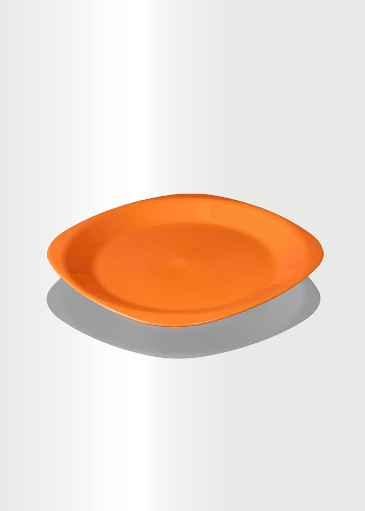 طبق مسطح وسط برتقالي