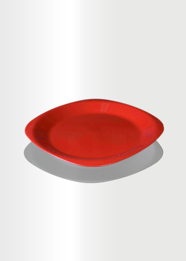 Flat Plate Medium Red