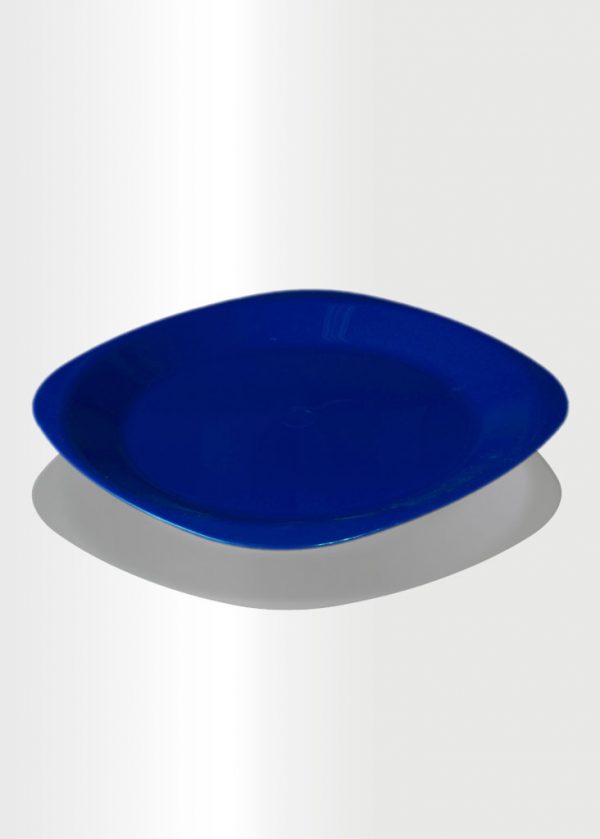 Flat Plate Large Navy Blue