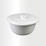 Large Bowl With Cover Ivory