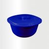 Large Bowl With Cover Navy Blue