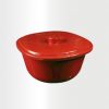 Large Bowl With Cover Red