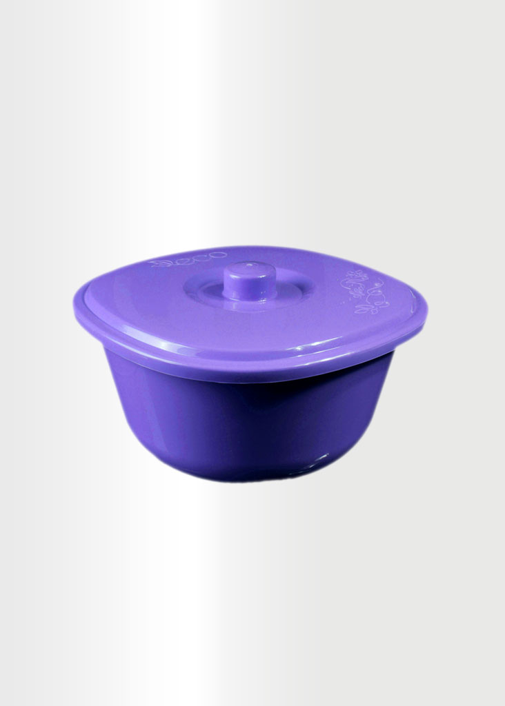 Large Bowl With Cover Violet