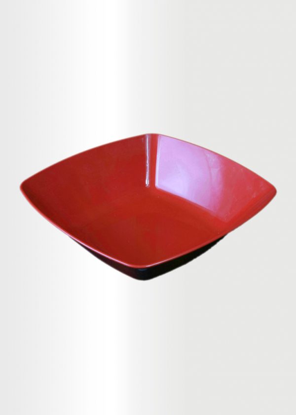 Square Bowl Large Red