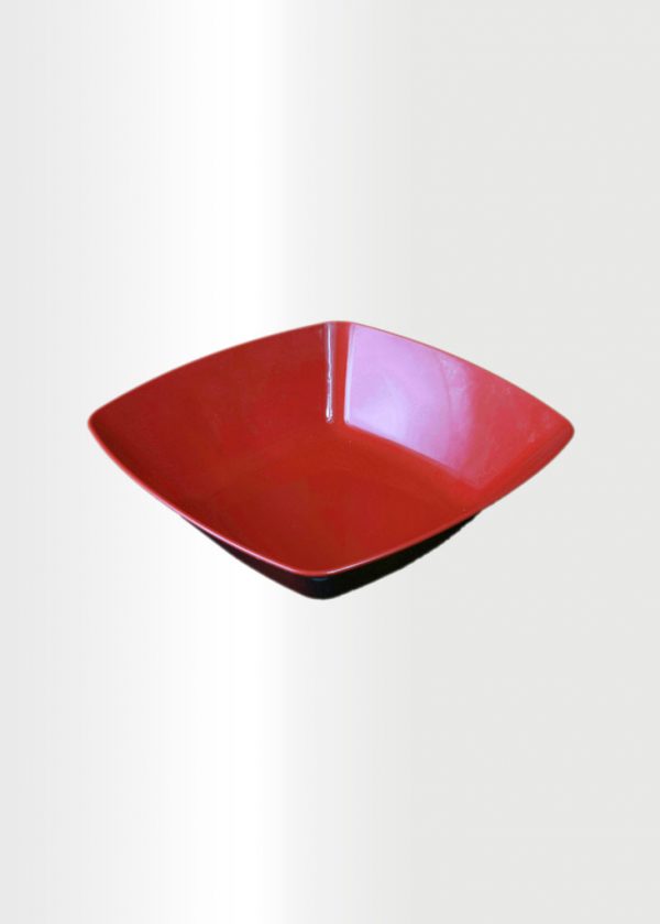Square Bowl Medium Red