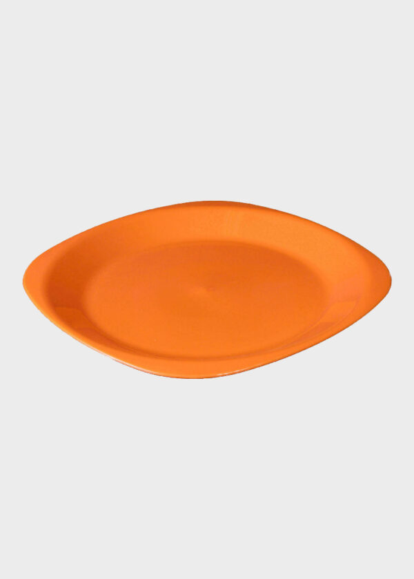 Flat Plate Large Orange Back