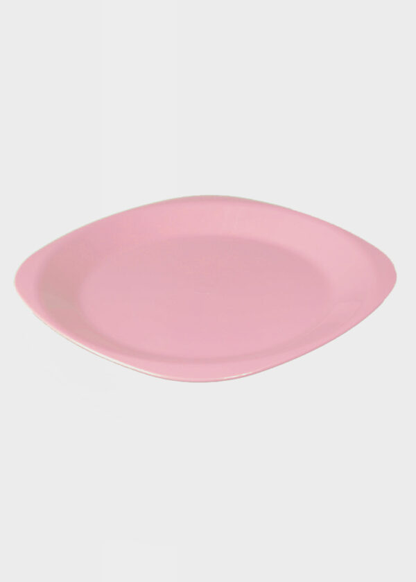 Flat Plate Large Pink Back