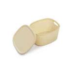 Basket W Cover Small Beige